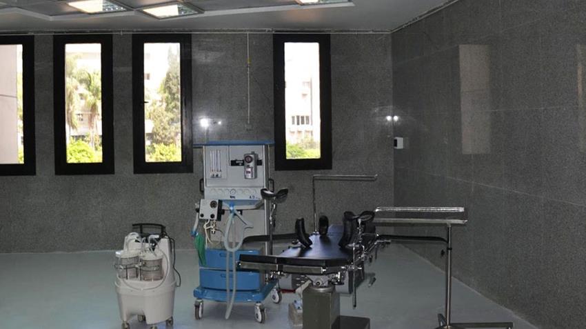 أعمال التطوير بمستشفيات كلية الطب جامعة الإسكندرية