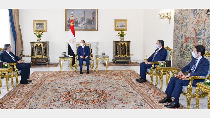 الرئيس عبد الفتاح السيسي يستقبل أمين عام منظمة السياحة العالمية ووزير السياحة والآثار 24/08/2020