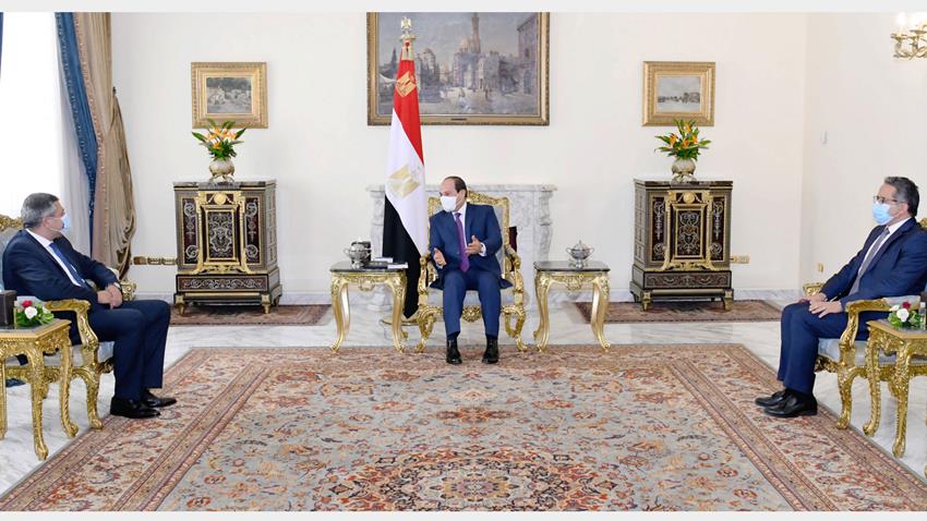 الرئيس عبد الفتاح السيسي يستقبل أمين عام منظمة السياحة العالمية ووزير السياحة والآثار 24/08/2020