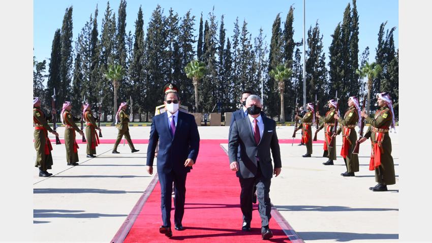President El-Sisi Participates in Tripartite Summit in Amman, Jordan
