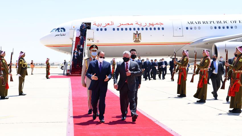 President El-Sisi Meets King of Jordan
