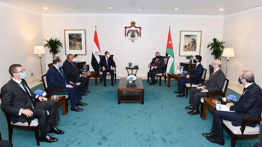 President El-Sisi Meets King of Jordan