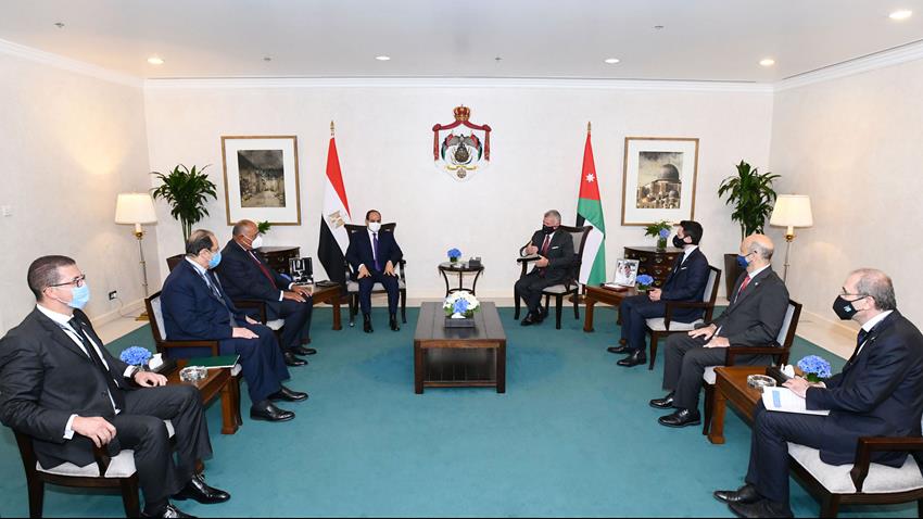 President El-Sisi Meets King of Jordan
