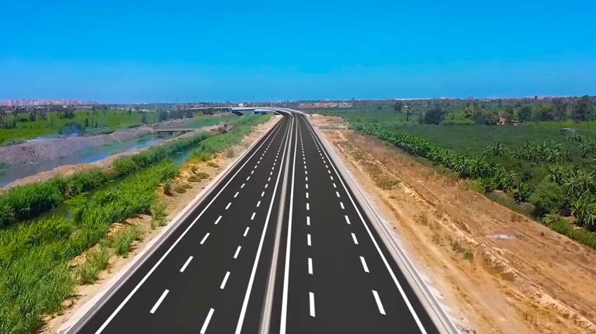 إنشاء طريق ميناء أبو قير إلى المحمودية