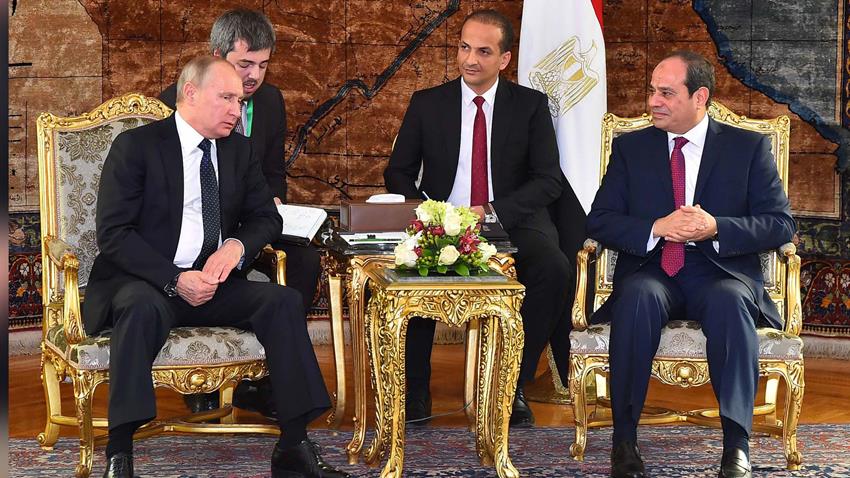 الرئيس عبد الفتاح السيسي استقبل اليوم الرئيس الروسي فلاديمير بوتين.