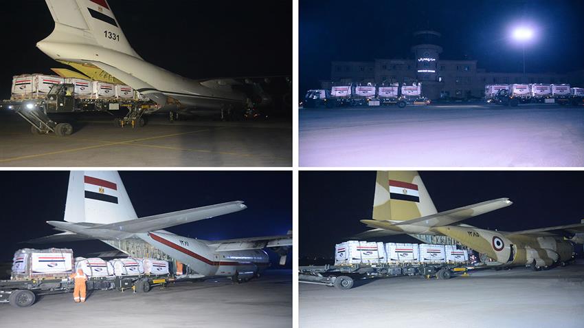 President El-Sisi Airlifts Emergency Aid to Flood-Affected People in Sudan