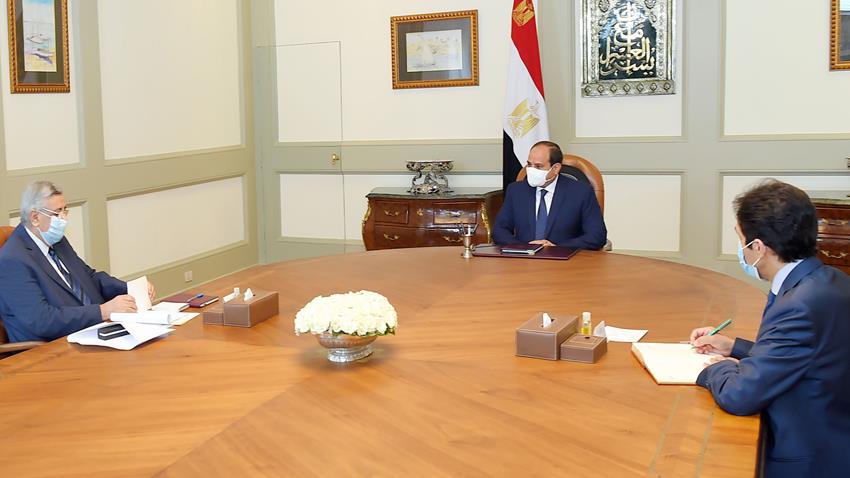 الرئيس عبد الفتاح السيسي يجتمع بمستشار رئيس الجمهورية لشئون الصحة والوقاية 12-9-2020