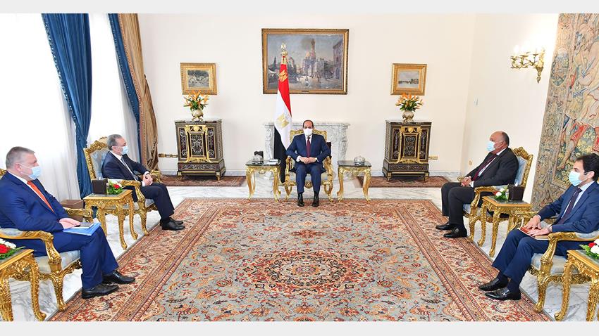 الرئيس عبد الفتاح السيسي يستقبل وزير خارجية أرمينيا