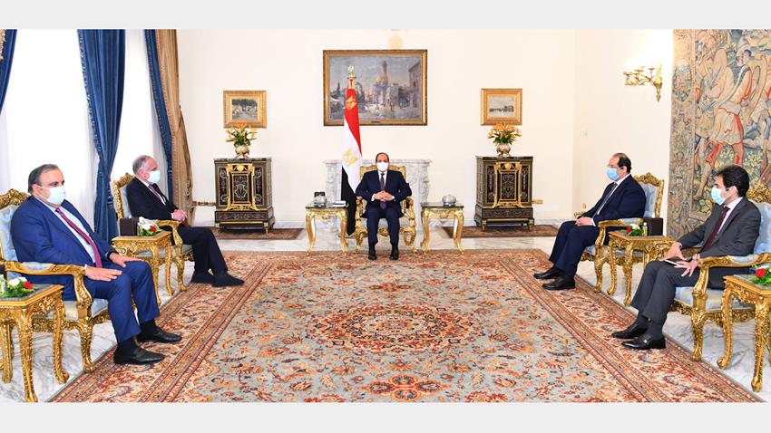 الرئيس عبد الفتاح السيسي يستقبل رئيس الكونجرس اليهودي العالمي 17/9/2020