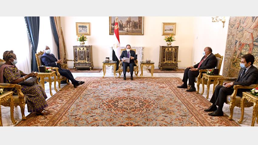الرئيس عبد الفتاح السيسي يستقبل مستشار رئيس جمهورية الكونغو الديمقراطية