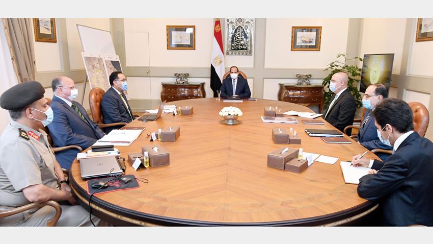 Implementation Status of Developing Informal Areas Discussed in a Meeting Held by President El-Sisi