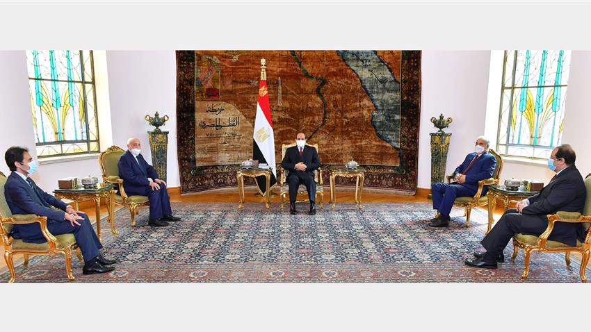 Le Président Al-Sissi accueille le chef du parlement et le commandant en chef de l'armée lybiens
