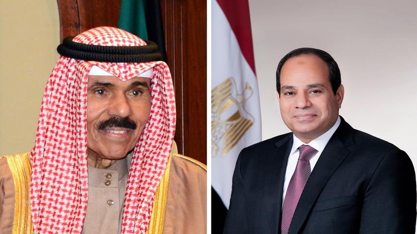 الرئيس عبد الفتاح السيسي يهنئ سمو الأمير نواف الأحمد الجابر الصباح