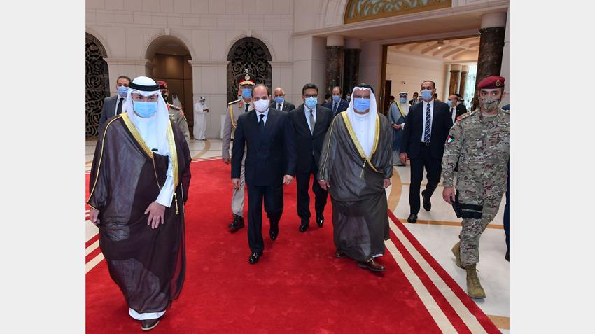 الرئيس عبد الفتاح السيسي يلتقي الشيخ نواف الأحمد الجابر الصباح أمير دولة الكويت1-10-2020