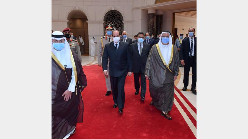 الرئيس عبد الفتاح السيسي يلتقي الشيخ نواف الأحمد الجابر الصباح أمير دولة الكويت1-10-2020