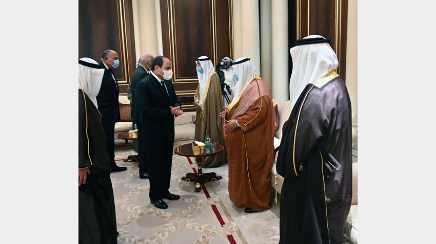 الرئيس عبد الفتاح السيسي يلتقي الشيخ نواف الأحمد الجابر الصباح أمير دولة الكويت1-10-2020