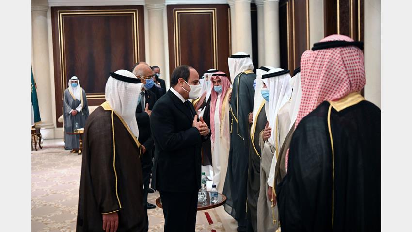 الرئيس عبد الفتاح السيسي يلتقي الشيخ نواف الأحمد الجابر الصباح أمير دولة الكويت1-10-2020