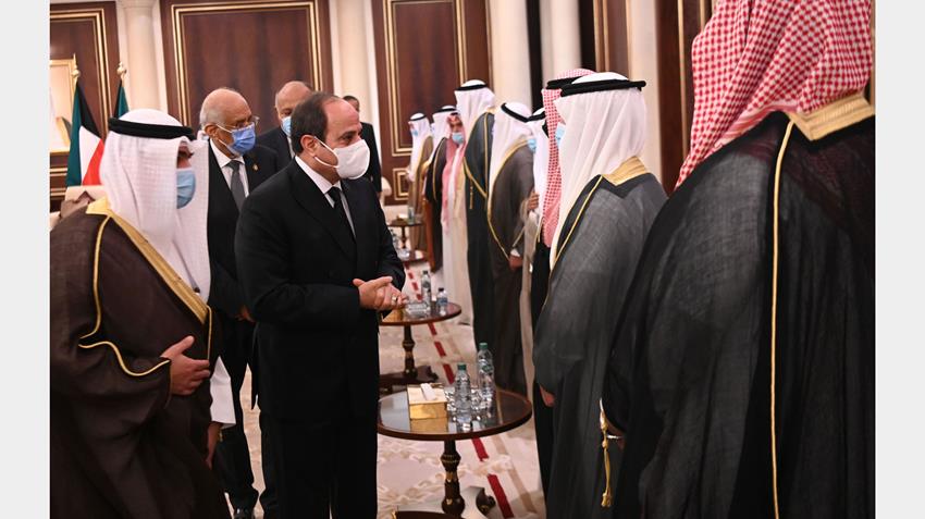 الرئيس عبد الفتاح السيسي يلتقي الشيخ نواف الأحمد الجابر الصباح أمير دولة الكويت1-10-2020