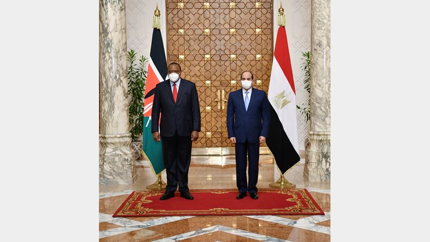 الرئيس عبد الفتاح السيسي يستقبل رئيس دولة كينيا 4-10-2020
