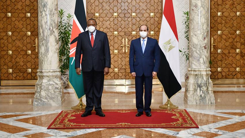 الرئيس عبد الفتاح السيسي يستقبل رئيس دولة كينيا 4-10-2020