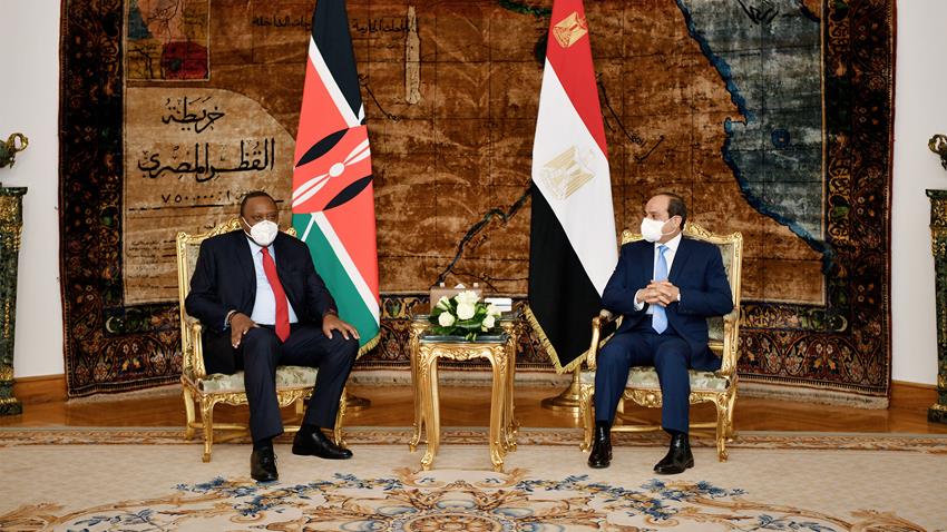 الرئيس عبد الفتاح السيسي يستقبل رئيس دولة كينيا 4-10-2020