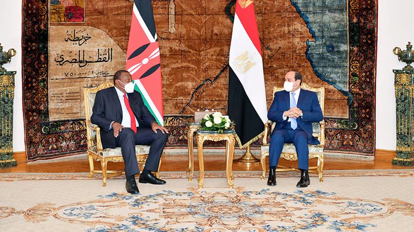 الرئيس عبد الفتاح السيسي يستقبل رئيس دولة كينيا 4-10-2020