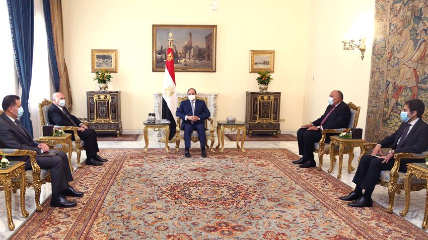 الرئيس عبد الفتاح السيسي يستقبل وزير خارجية جمهورية العراق 12/10/2020
