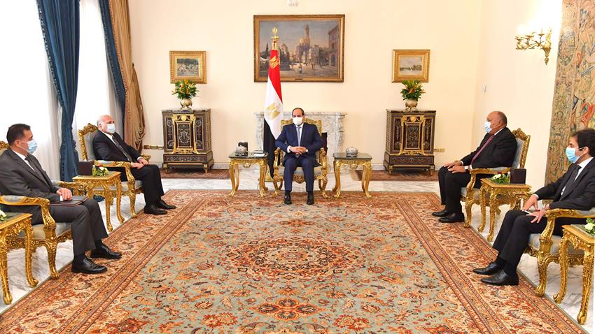 الرئيس عبد الفتاح السيسي يستقبل وزير خارجية جمهورية العراق 12/10/2020