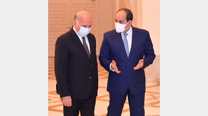 الرئيس عبد الفتاح السيسي يستقبل وزير خارجية جمهورية العراق 12/10/2020