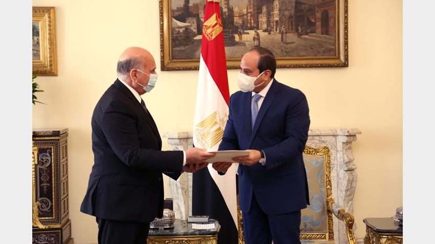 الرئيس عبد الفتاح السيسي يستقبل وزير خارجية جمهورية العراق 12/10/2020