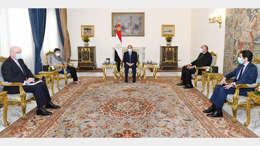 President El-Sisi Meets Spanish Minister of Foreign Affairs
