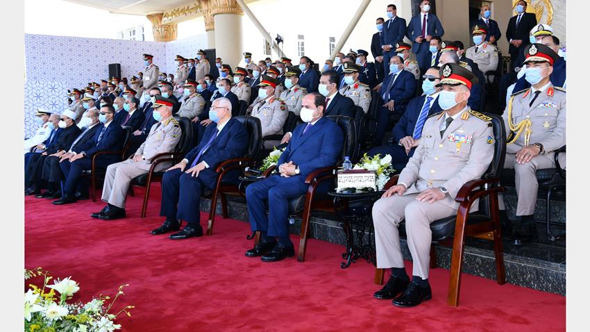 الرئيس عبد الفتاح السيسي يشهد حفل تخرج الكليات العسكرية بالكلية الحربية