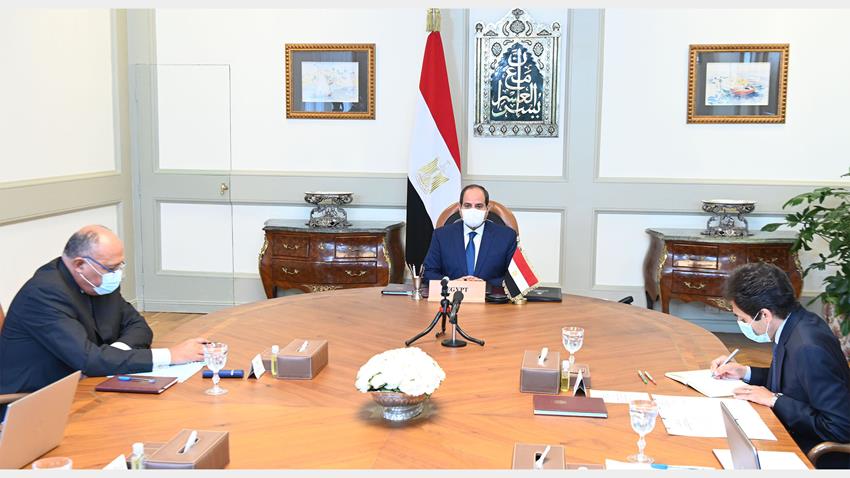 الرئيس عبد الفتاح السيسي يشارك  في القمة التنسيقية الثانية بين الاتحاد الأفريقي والتجمعات الاقتصادية الإقليمية على مستوى القارة 22/10/2020