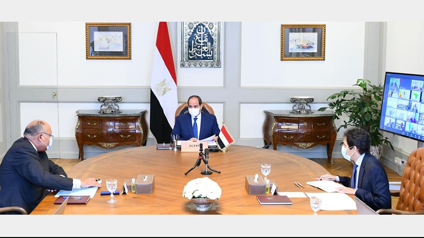 كلمة الرئيس عبد الفتاح السيسي بالاجتماع الثاني لقمة الاتحاد الأفريقي والمجموعات الاقتصادية الإقليمية 22/10/2020
