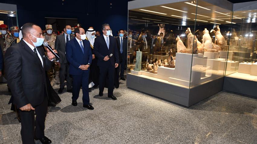 الرئيس عبد الفتاح السيسي يفتتح متحف شرم الشيخ بحضور أمير منطقة تبوك 31/10/2020