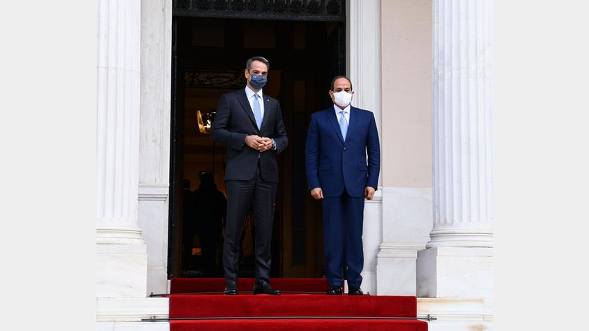الرئيس عبد الفتاح السيسي يعقد مباحثات على مستوى القمة مع رئيس الوزراء اليوناني 11/11/2020