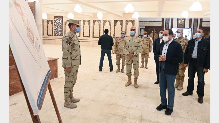 الرئيس عبد الفتاح السيسي يقوم بزيارة مقر مركز قيادة الدولة الاستراتيجي بالعاصمة الإدارية الجديدة 15-11-2020