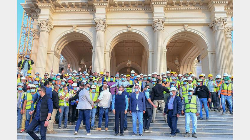 President El-Sisi Goes on a Tour of Inspection of Construction Sites in NAC