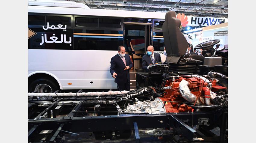 الرئيس عبد الفتاح السيسي يفتتح معرض ومؤتمر النقل الذكي للشرق الأوسط وأفريقيا في دورته الثالثة