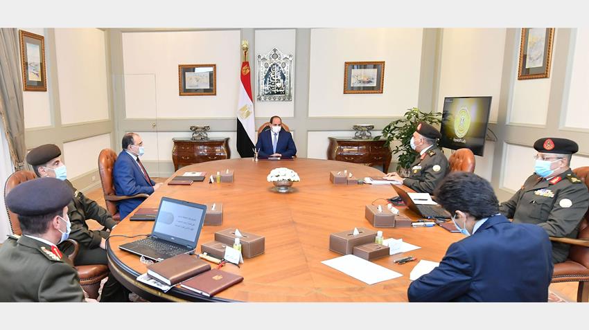 الرئيس عبد الفتاح السيسي يجتمع بمستشار رئيس الجمهورية للتخطيط العمراني ورئيس الهيئة الهندسية ق.م 23-11-2020