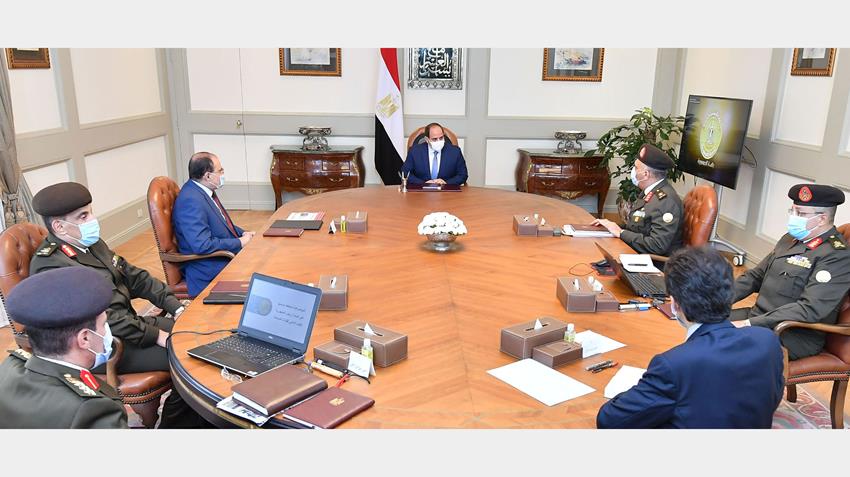 الرئيس عبد الفتاح السيسي يجتمع بمستشار رئيس الجمهورية للتخطيط العمراني ورئيس الهيئة الهندسية ق.م 23-11-2020