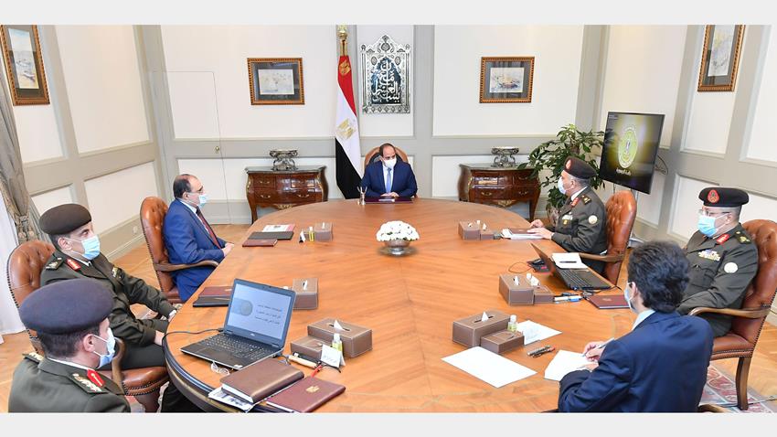 الرئيس عبد الفتاح السيسي يجتمع بمستشار رئيس الجمهورية للتخطيط العمراني ورئيس الهيئة الهندسية ق.م 23-11-2020