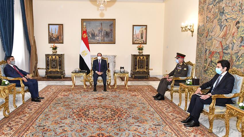 Le Président Al-Sissi accueille le Ministre de la défense de l'Iraq