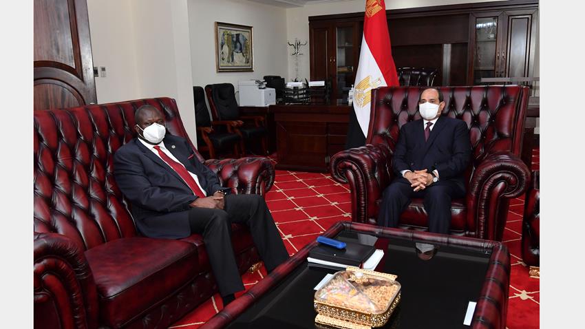 President El-Sisi Meets with South Sudan's First Vice President