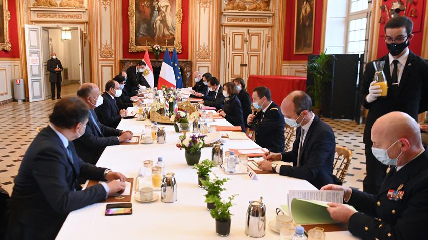 الرئيس عبد الفتاح السيسي يلتقي وزيرة الدفاع الفرنسية