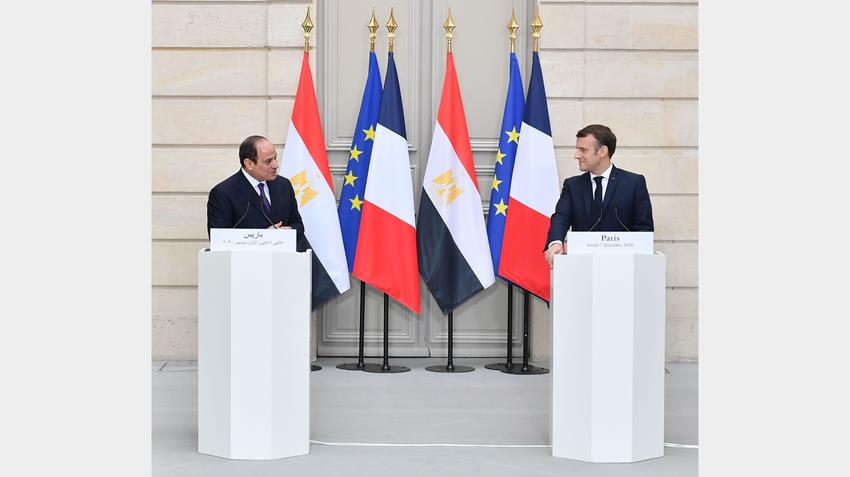 Statement by President El-Sisi during Joint Press Conference with President of the French Republic