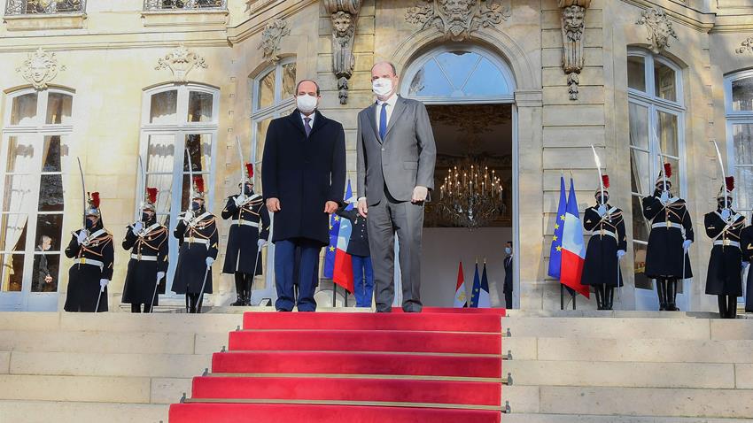 President El-Sisi Meets with France’s Prime Minister