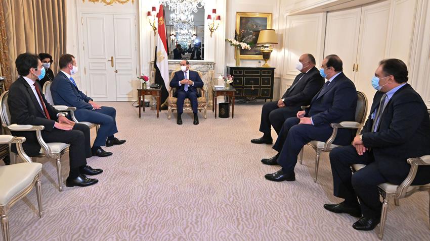الرئيس عبد الفتاح السيسي يستقبل رئيس مجموعة "إيرباص" العالمية 8/12/2020
