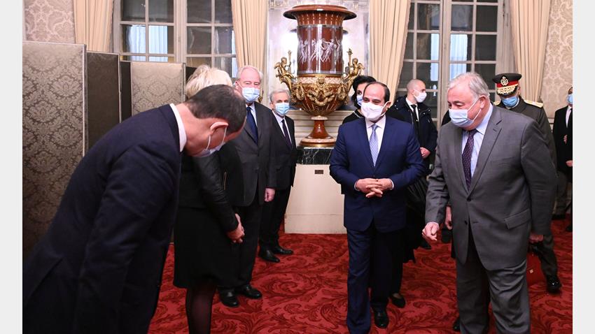 الرئيس عبد الفتاح السيسي يلتقي رئيس مجلس الشيوخ الفرنسي 9/12/2020