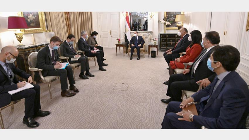 الرئيس عبد الفتاح السيسي يستقبل وزير الاقتصاد والمالية الفرنسي